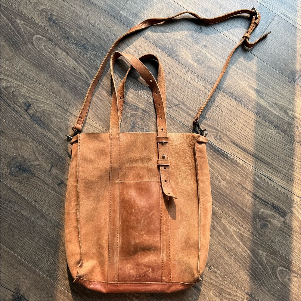 Able Authentic Leather Tote Bag